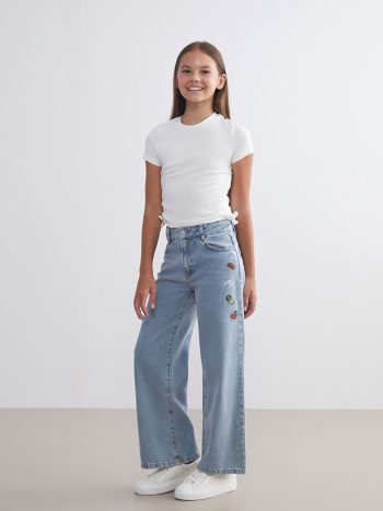 Girls' Crew Neck T-Shirt and Leggings Set