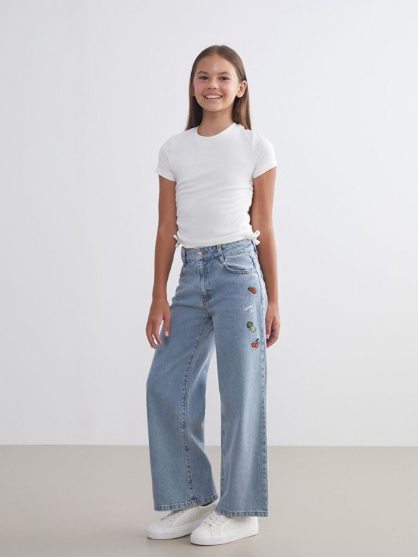 Girls' Crew Neck T-Shirt and Leggings Set