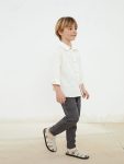 Belted Linen Boys' Pants