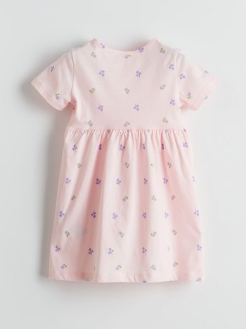 LCW ECO Pink Floral Dress for Girls