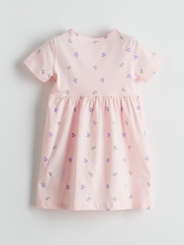 LCW ECO Pink Floral Dress for Girls