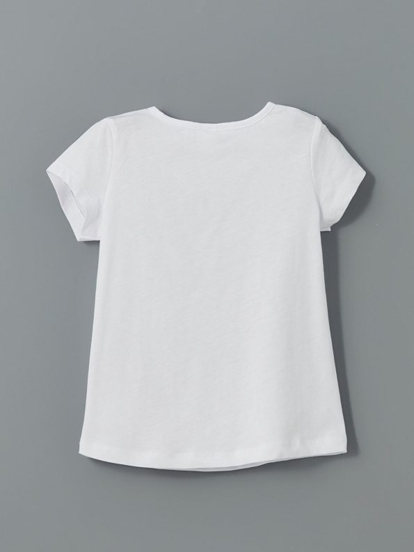 LCW ECO Green Basic Girls' T-Shirt and Leggings Set