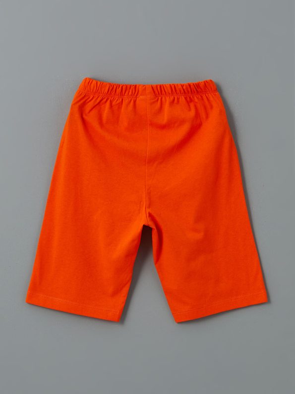 LCW ECO White Printed Boys' T-Shirt and Shorts Set