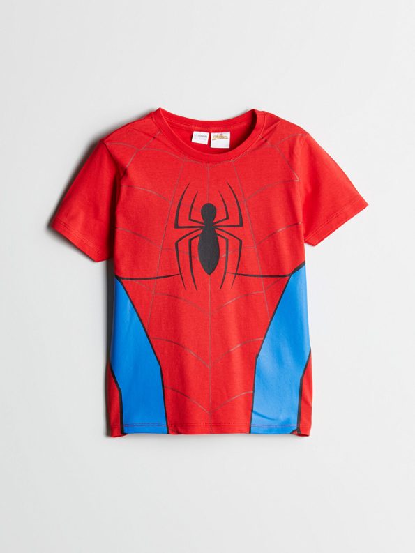 LCW Kids Red Spider-Man Printed Boys' Pajama Set