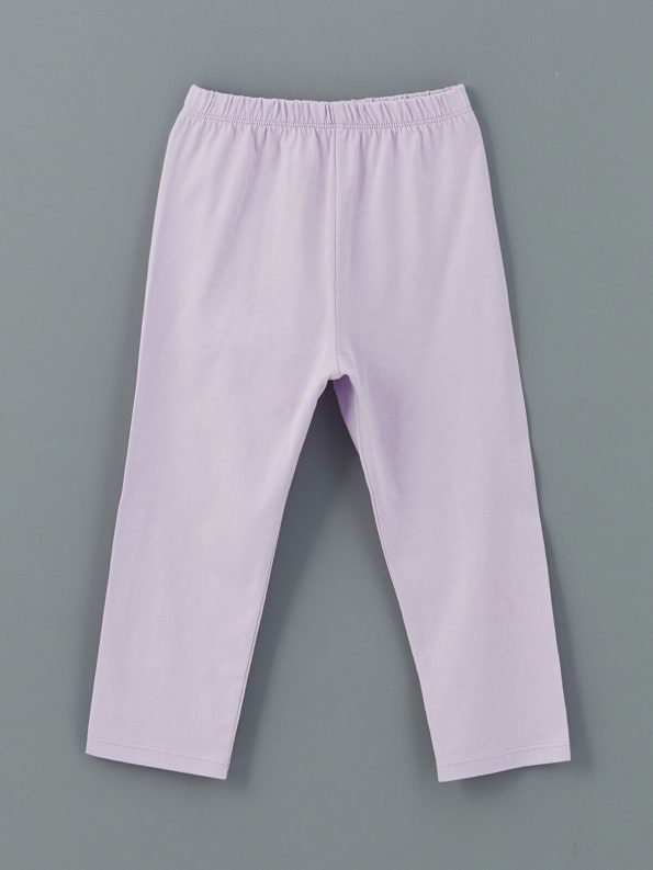 LCW ECO Lilac Printed Girls' Pajama Set