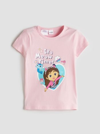 Gabby's Dollhouse Printed Girls' Pajama Set with Shorts