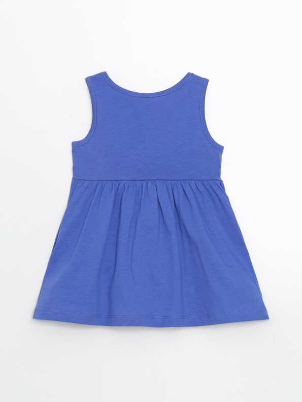 LCW ECO Lilac Printed Dress for Girls