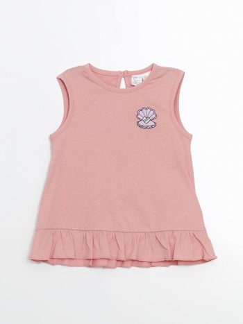 LCW ECO Pink Baby Girl Blouse and Shorts Set
