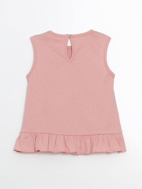 LCW ECO Pink Baby Girl Blouse and Shorts Set