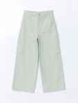 Adjustable Waist Girls' Denim Pants