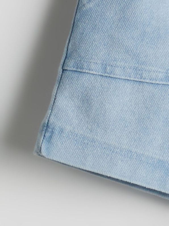 LCW Kids Indigo Elastic Waist Pocket Girls' Shorts