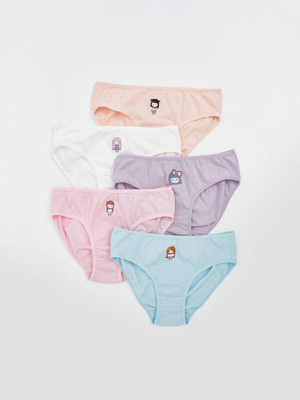 Printed Girls' Boxer Briefs Set of 3