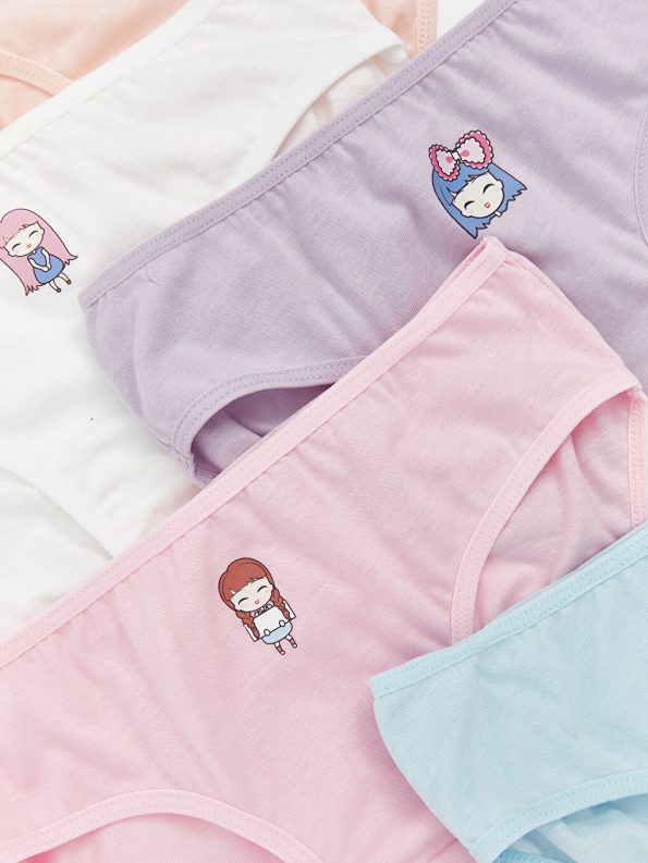 Printed Girls' Boxer Briefs Set of 3