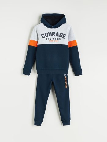Hooded Beşiktaş Printed Boys Zip-Up Sweatshirt