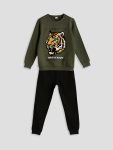 Boys' Galatasaray Printed Crew Neck Sweatshirt
