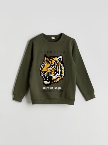 Boys' Galatasaray Printed Crew Neck Sweatshirt