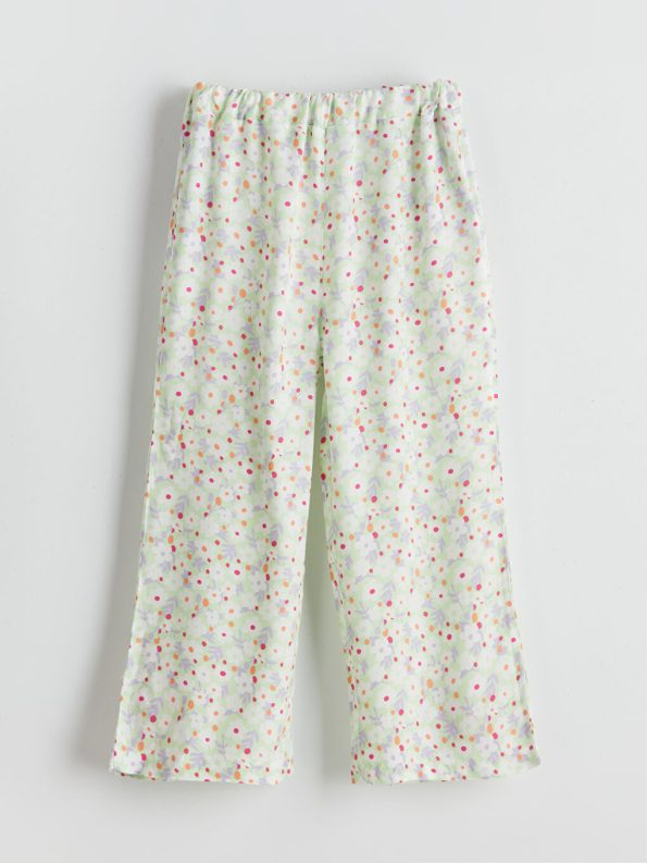 Girls' Elastic Waist Loose Pants
