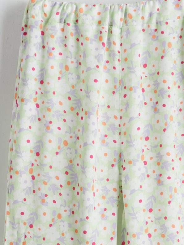 Girls' Elastic Waist Loose Pants