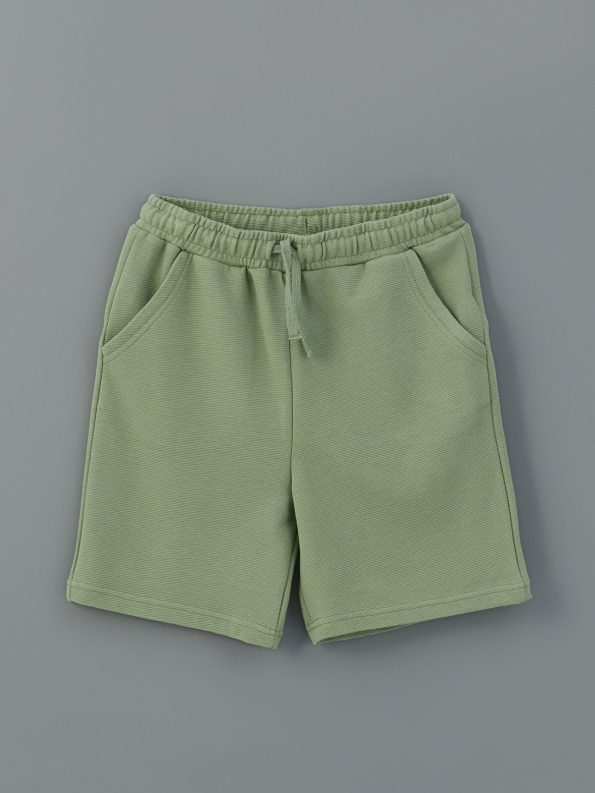 LCW Kids Cream Crew Neck T-Shirt and Shorts Set