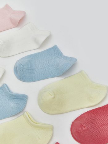 LCW Baby Pink Basic Girls' Socks - Pack of 10