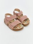 LCW STEPS Pink Velcro Baby Girl Sandals