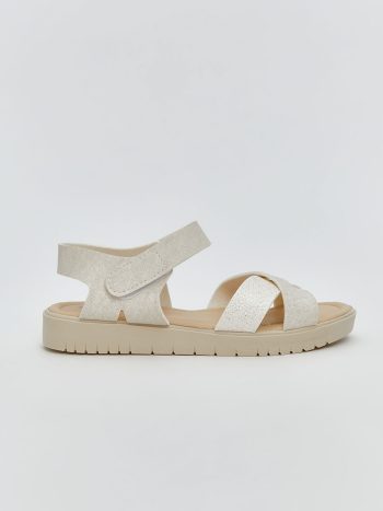 LCW STEPS Beige Buckled Girl's Sandals