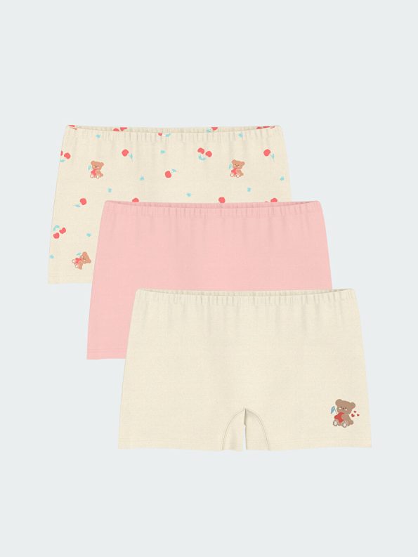 Printed Girls' Underwear Set of 3