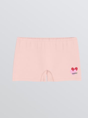 LCW Kids Pink Printed Girls Boxer Set of 3