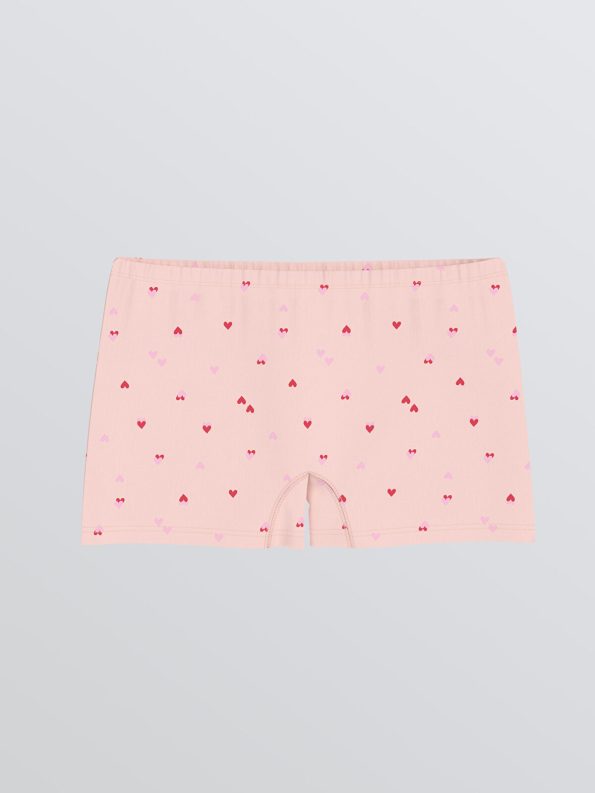 LCW Kids Pink Printed Girls Boxer Set of 3