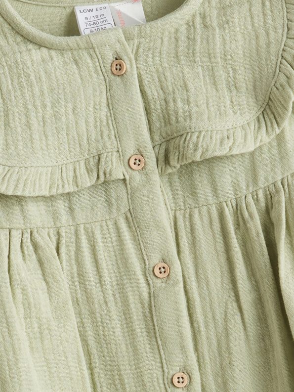 LCW ECO Green Baby Girl Muslin Dress