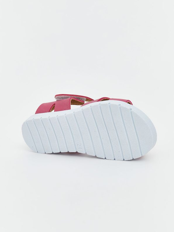 LCW STEPS Fuchsia Cross-Strap Baby Girl Sandals