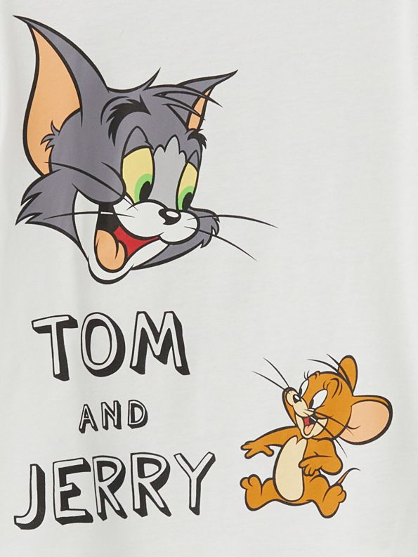 LCW Baby Tom and Jerry Printed Boys T-Shirt and Shorts Set