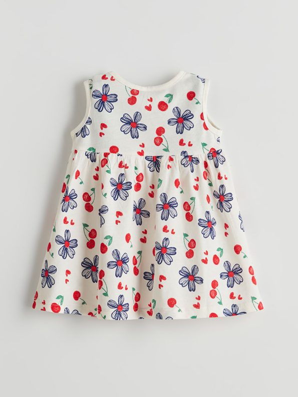 LCW Baby Ivory Floral Print Dress