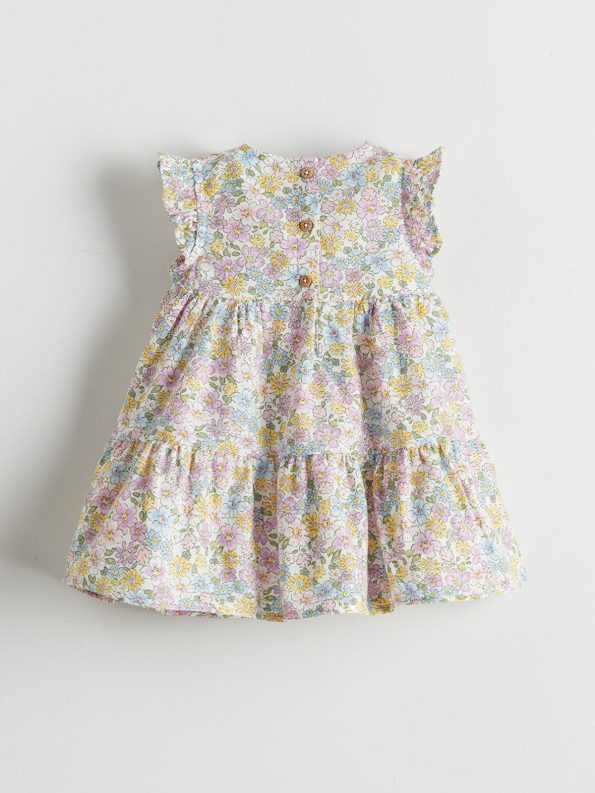 LCW Baby Lilac Floral Dress for Girls
