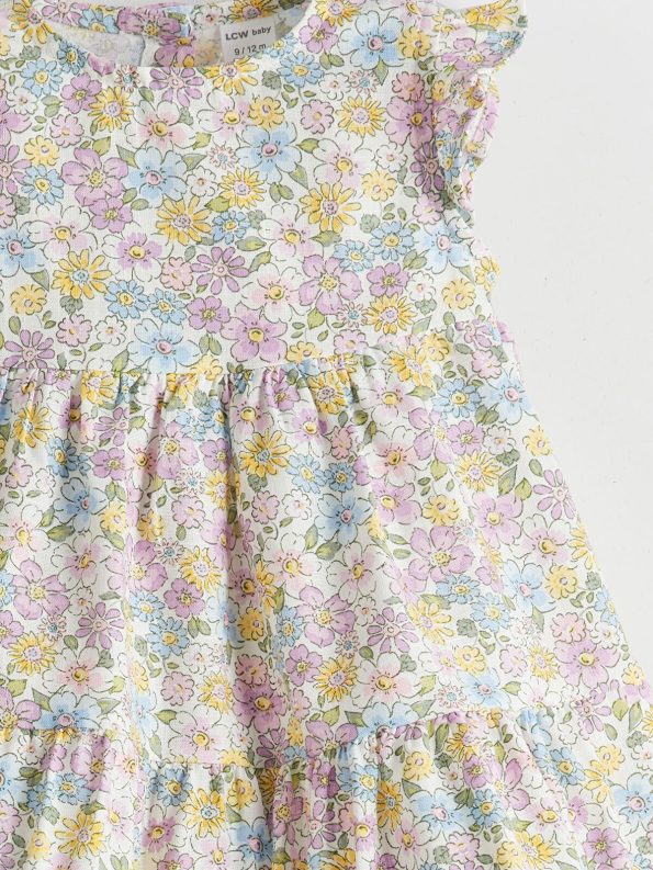 LCW Baby Lilac Floral Dress for Girls