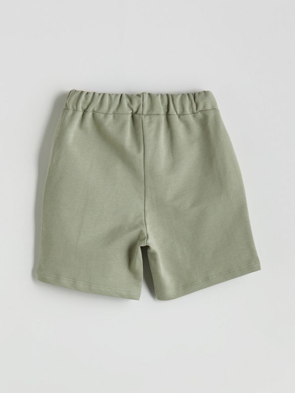 LCW Kids Beige Elastic Waist Printed Boys' Shorts - Set of 2