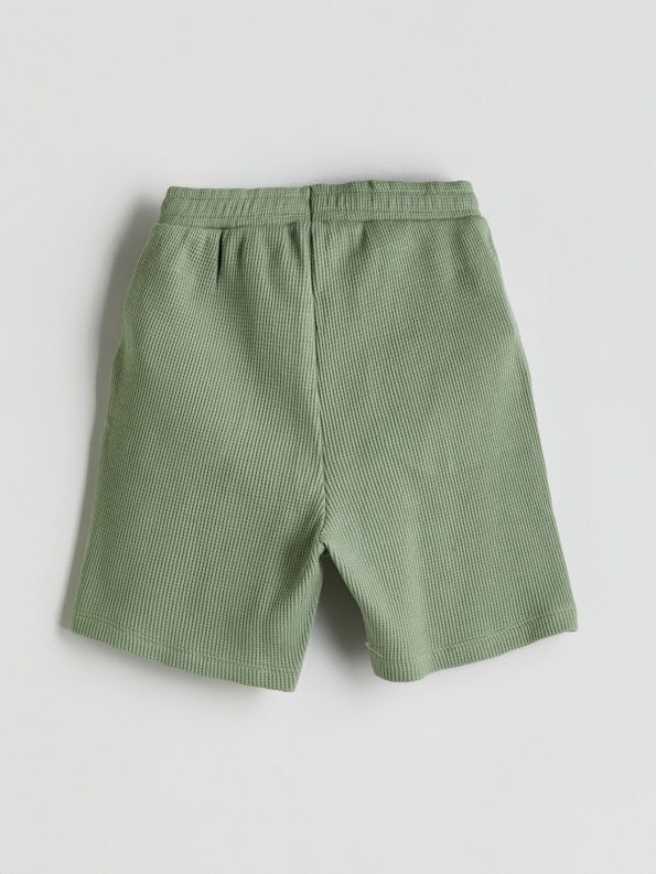 LCW Kids Green Elastic Waist Pocket Boys' Shorts