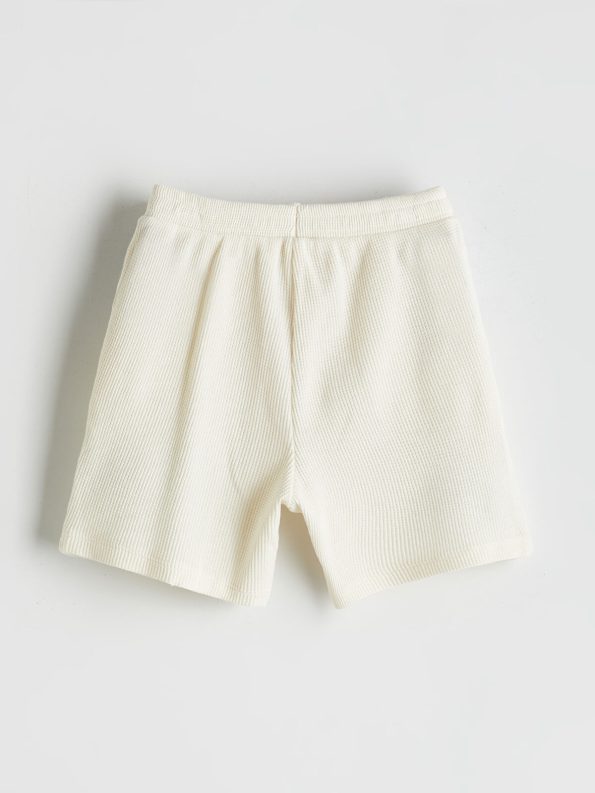 LCW Kids Beige Elastic Waist Pocket Boys Shorts