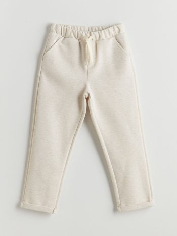 LCW Kids Cream Elastic Waist Boys' Jogger Pants