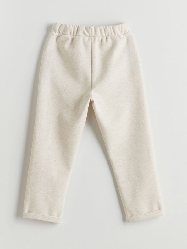 LCW Kids Cream Elastic Waist Boys' Jogger Pants