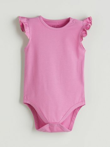 LCW Baby Ecru Basic Girls' Snap Bodysuit Set