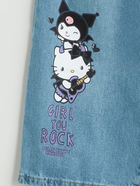 Girls' Cycling Neck T-Shirt and Leggings Set