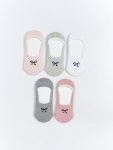 Patterned Girls' Ankle Socks Set of 5