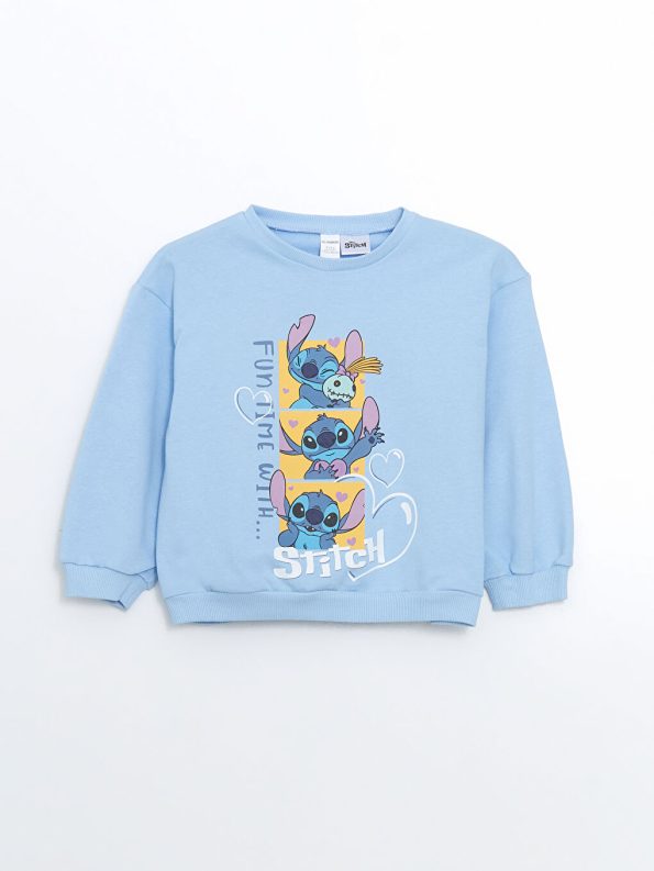 Embroidered Girls' Sweatshirt and Leggings Set