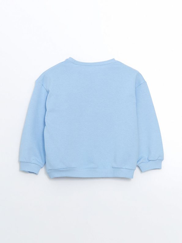 Embroidered Girls' Sweatshirt and Leggings Set