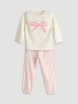 Baby Collar Girl's Shirt and Pants Set