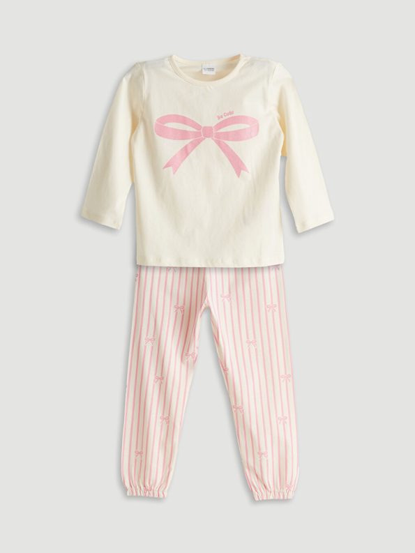 Baby Collar Girl's Shirt and Pants Set