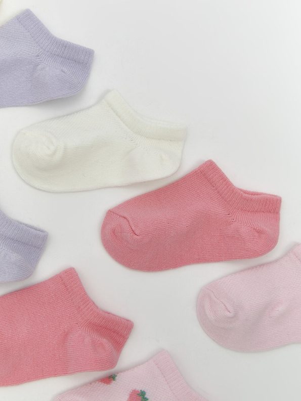 Striped Baby Girl Socks Set of 5