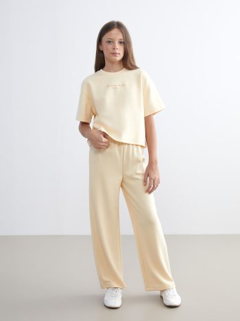 Girls' Wide Leg Denim Pants