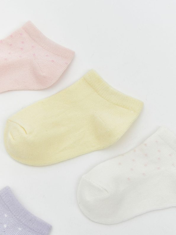 LCW Baby Pink Basic Girl's Socks Set of 5